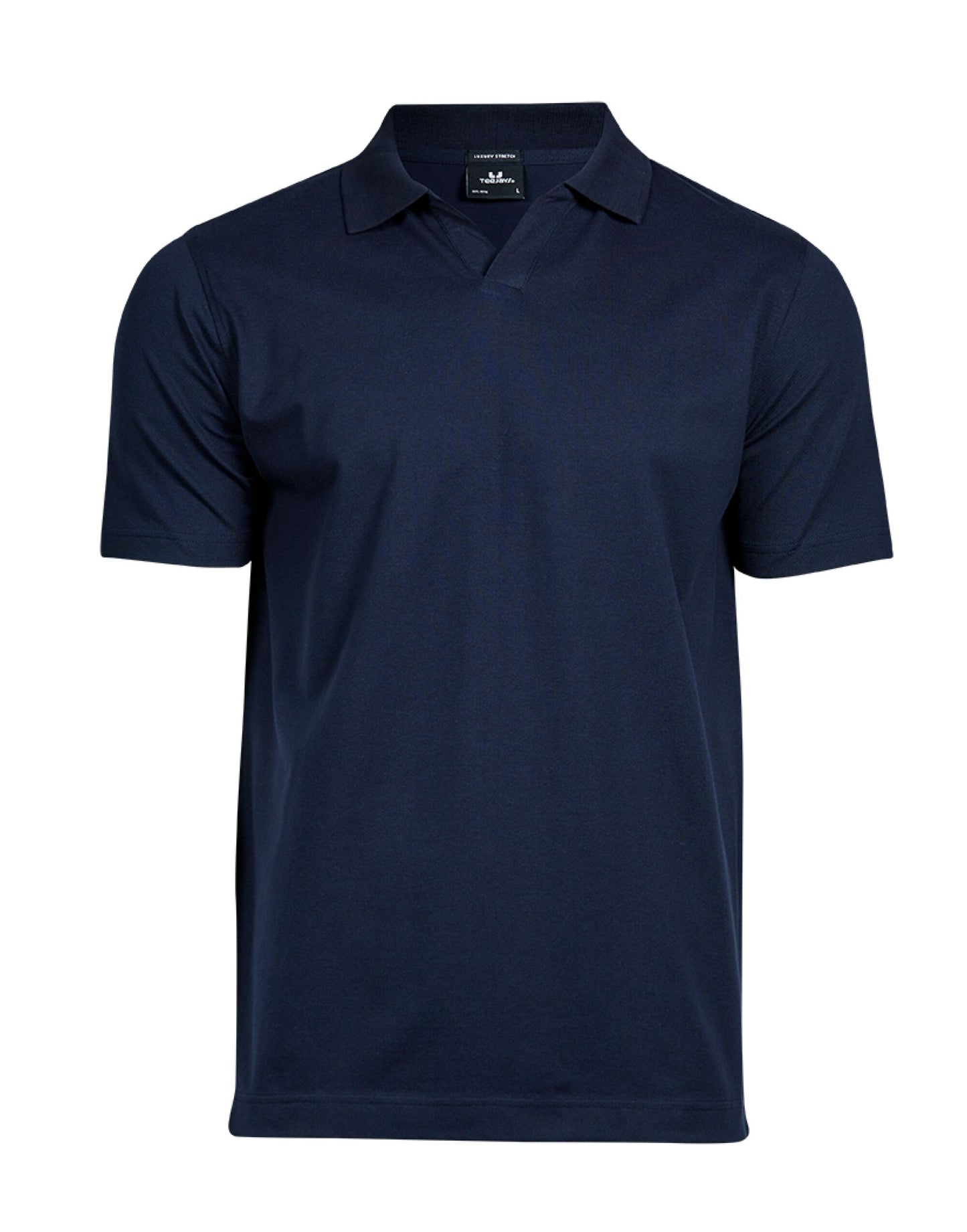Men's Luxury Stretch V-Neck Polo - Navy
