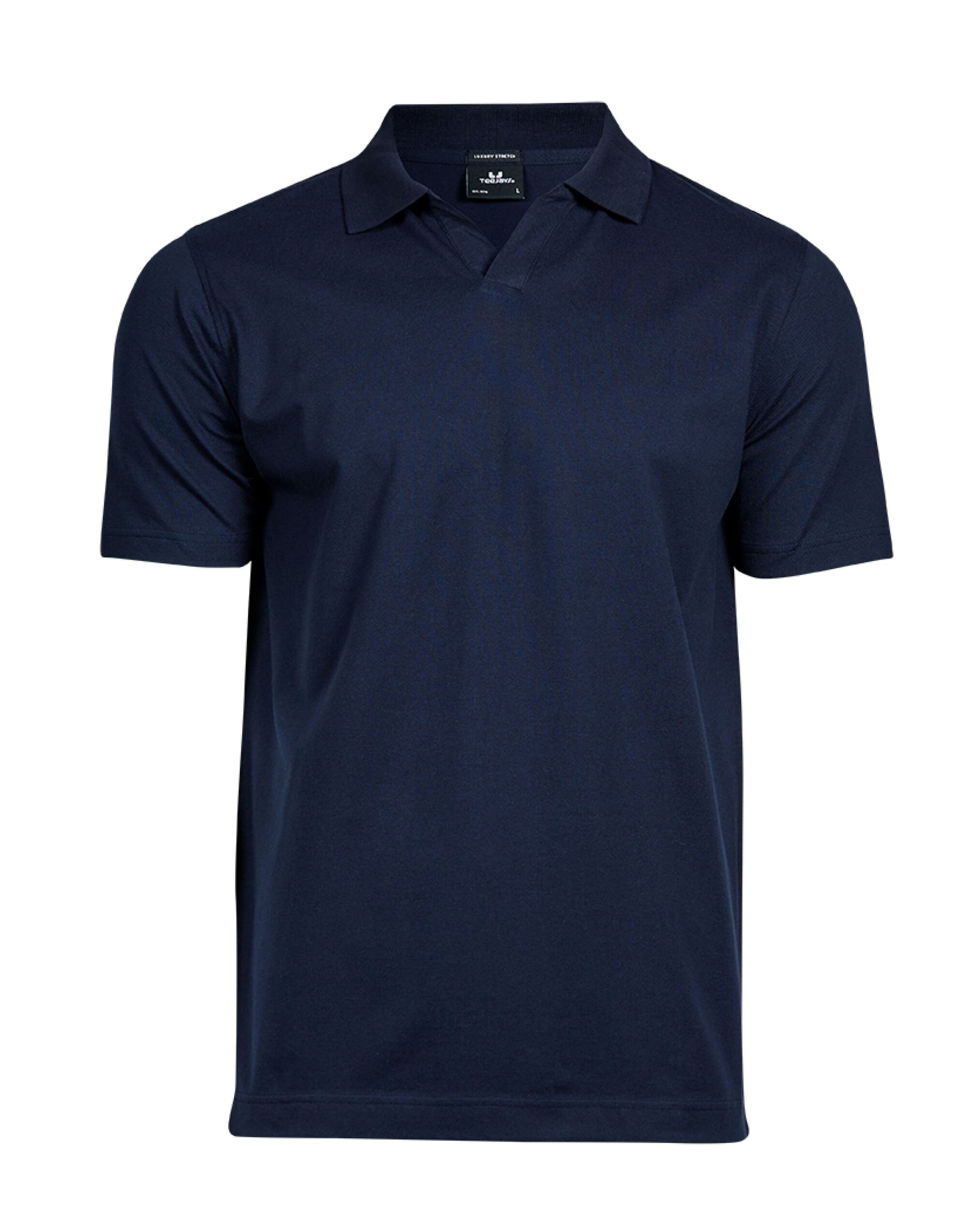 Men's Luxury Stretch V-Neck Polo - Navy