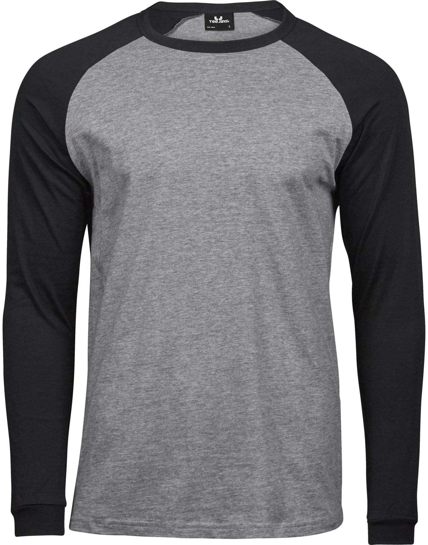 Men's Baseball Tee - Heather Grey/black