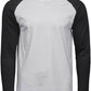 Men's Baseball Tee - White/Black