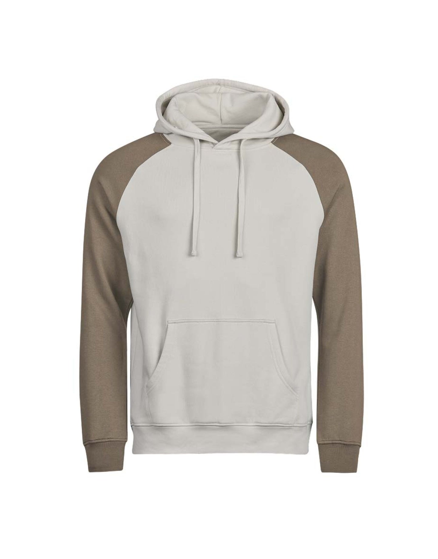 Unlabeled Two-Tone Hooded Sweatshirt - Cement/Clay