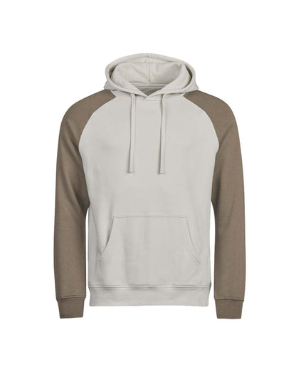 Unlabeled Two-Tone Hooded Sweatshirt - Cement/Clay