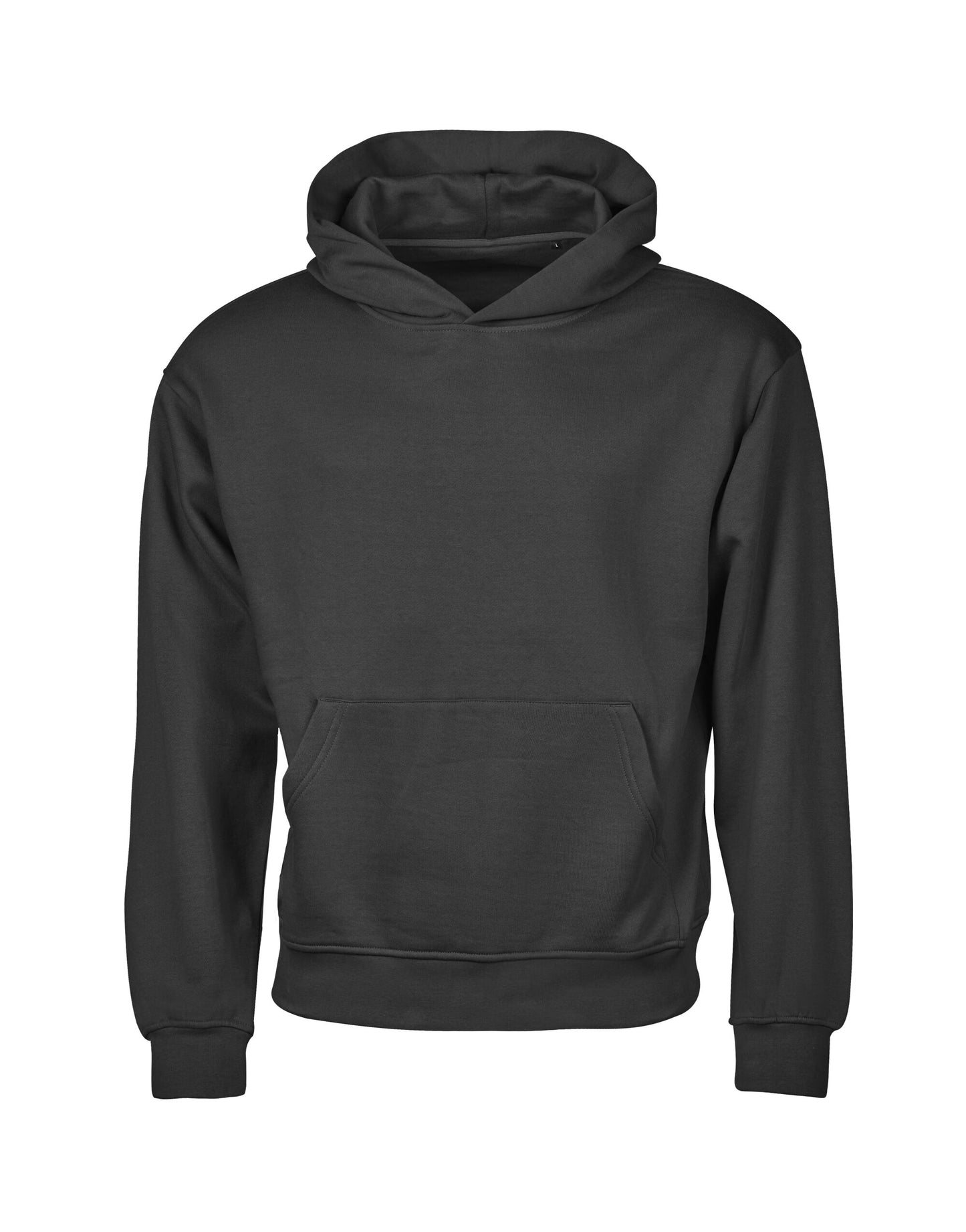 Unlabeled Heavy Loose Fit Hooded Sweatshirt - Black