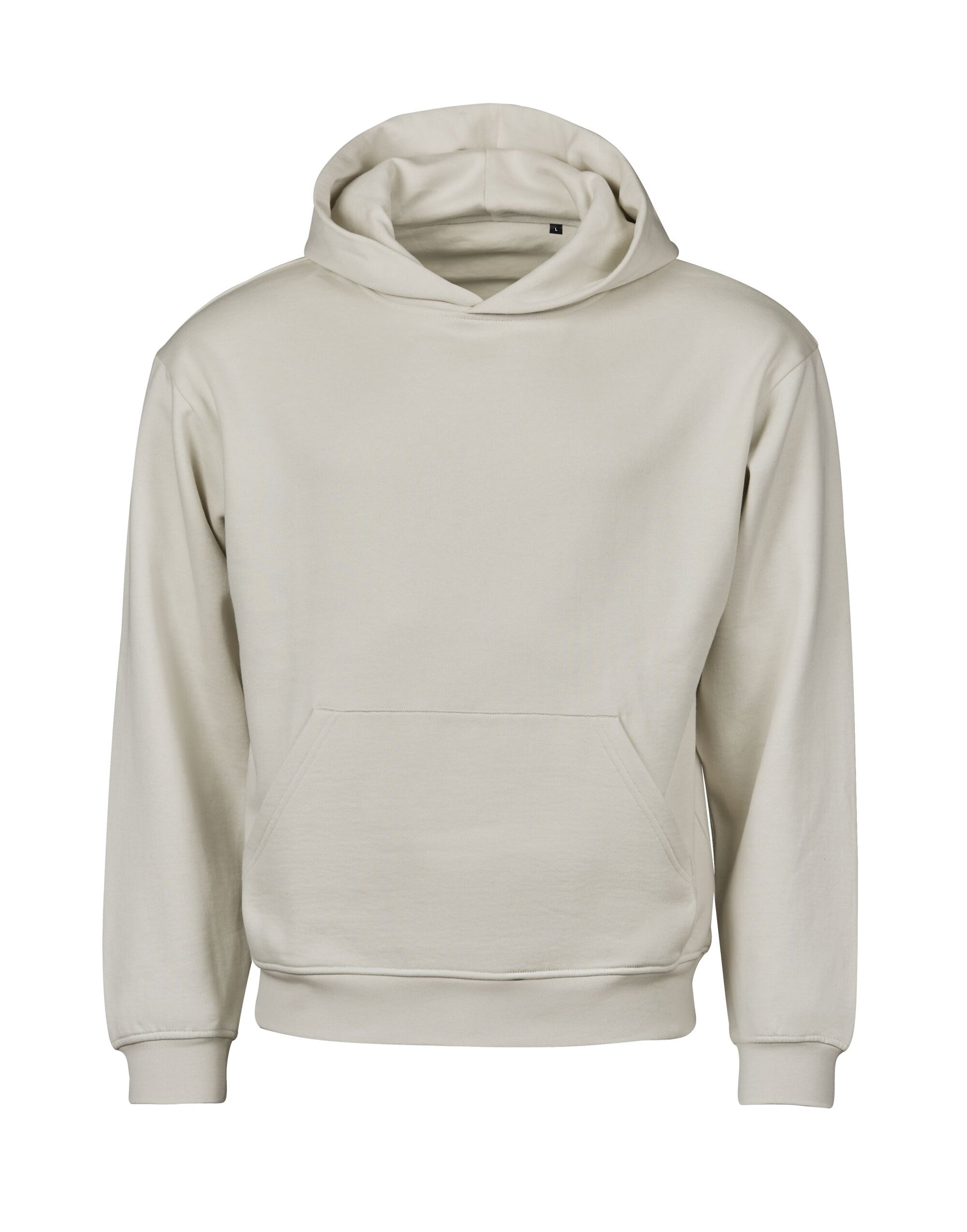 Unlabeled Heavy Loose Fit Hooded Sweatshirt - Cement