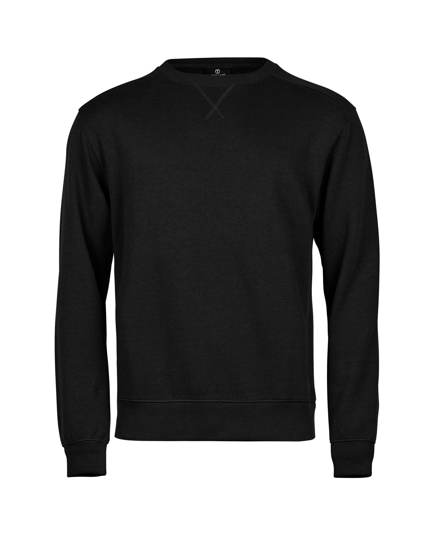 Ribbed Interlock Crewneck - Black