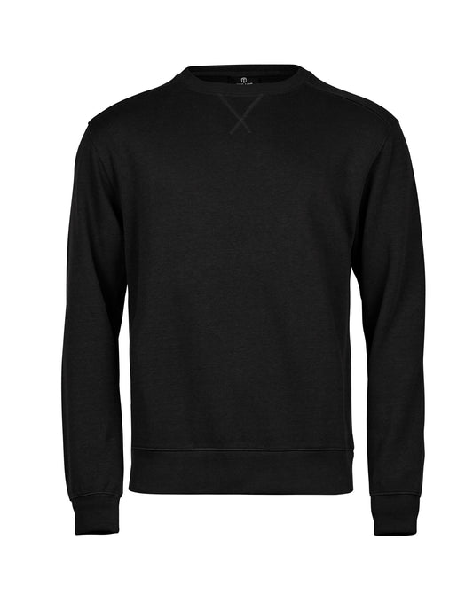 Ribbed Interlock Crewneck - Black