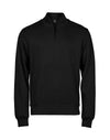 Ribbed Interlock Half Zip - Black