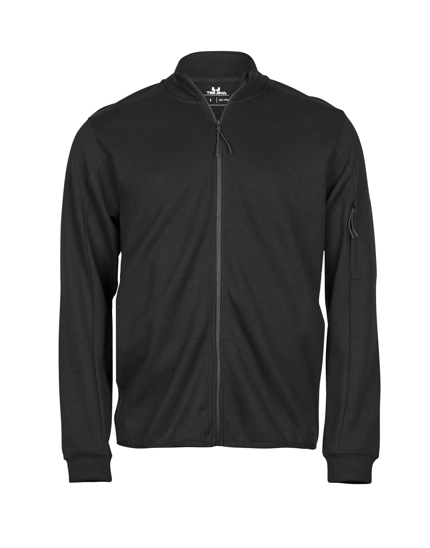 Athletic Full Zip Cardigan - Black
