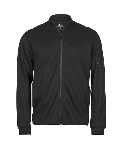 Athletic Full Zip Cardigan - Black