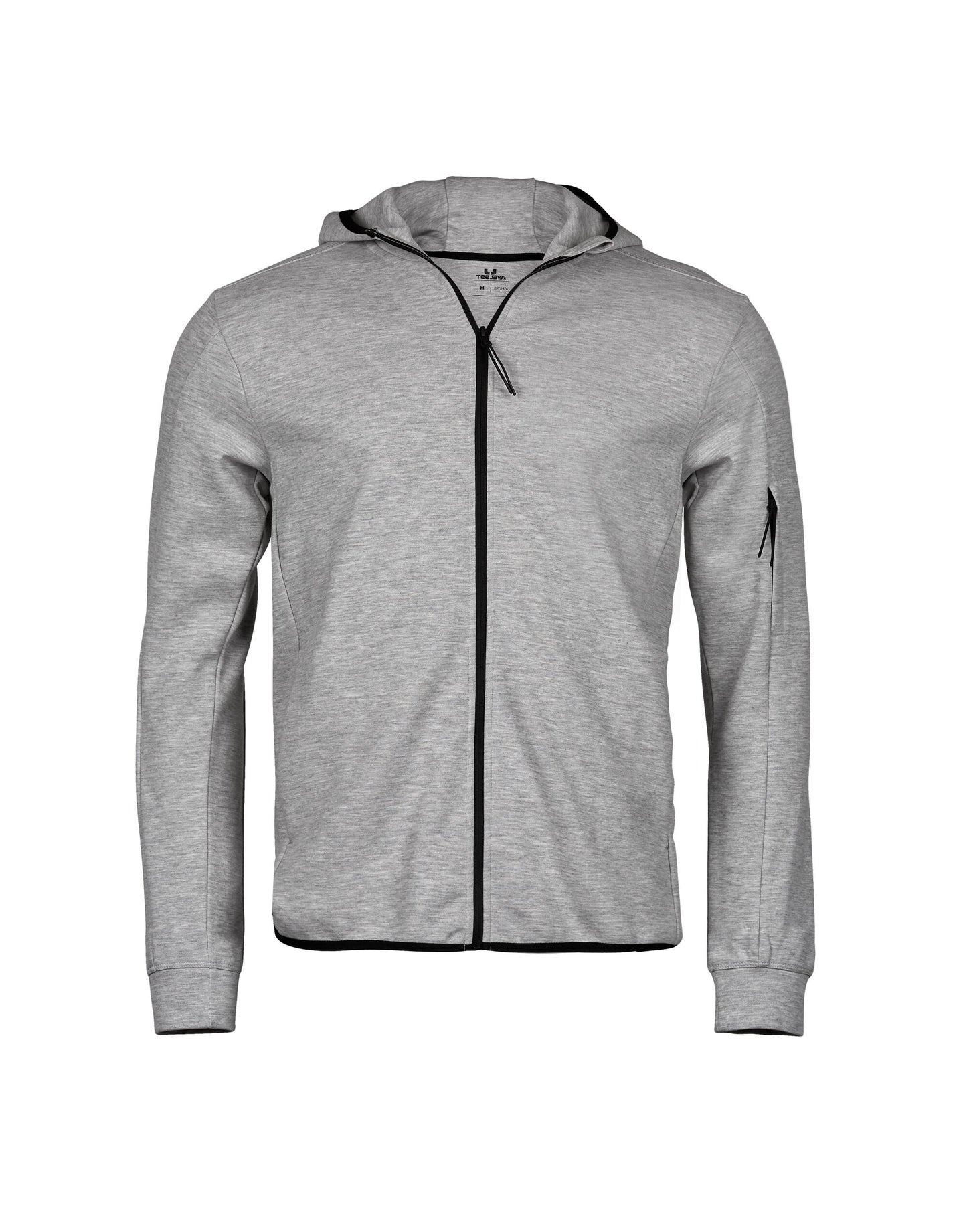 Athletic Full Zip Sweat - Heather Grey