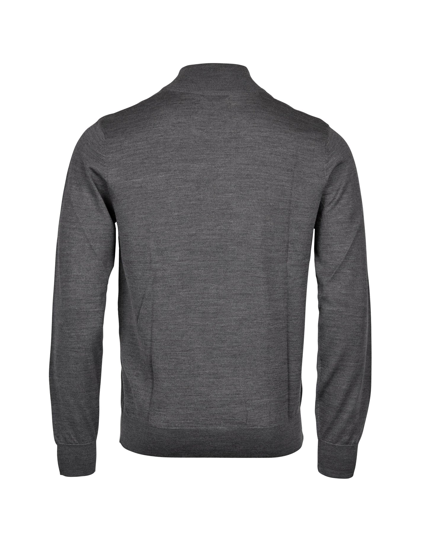 Mens Half Zip - Grey Melange