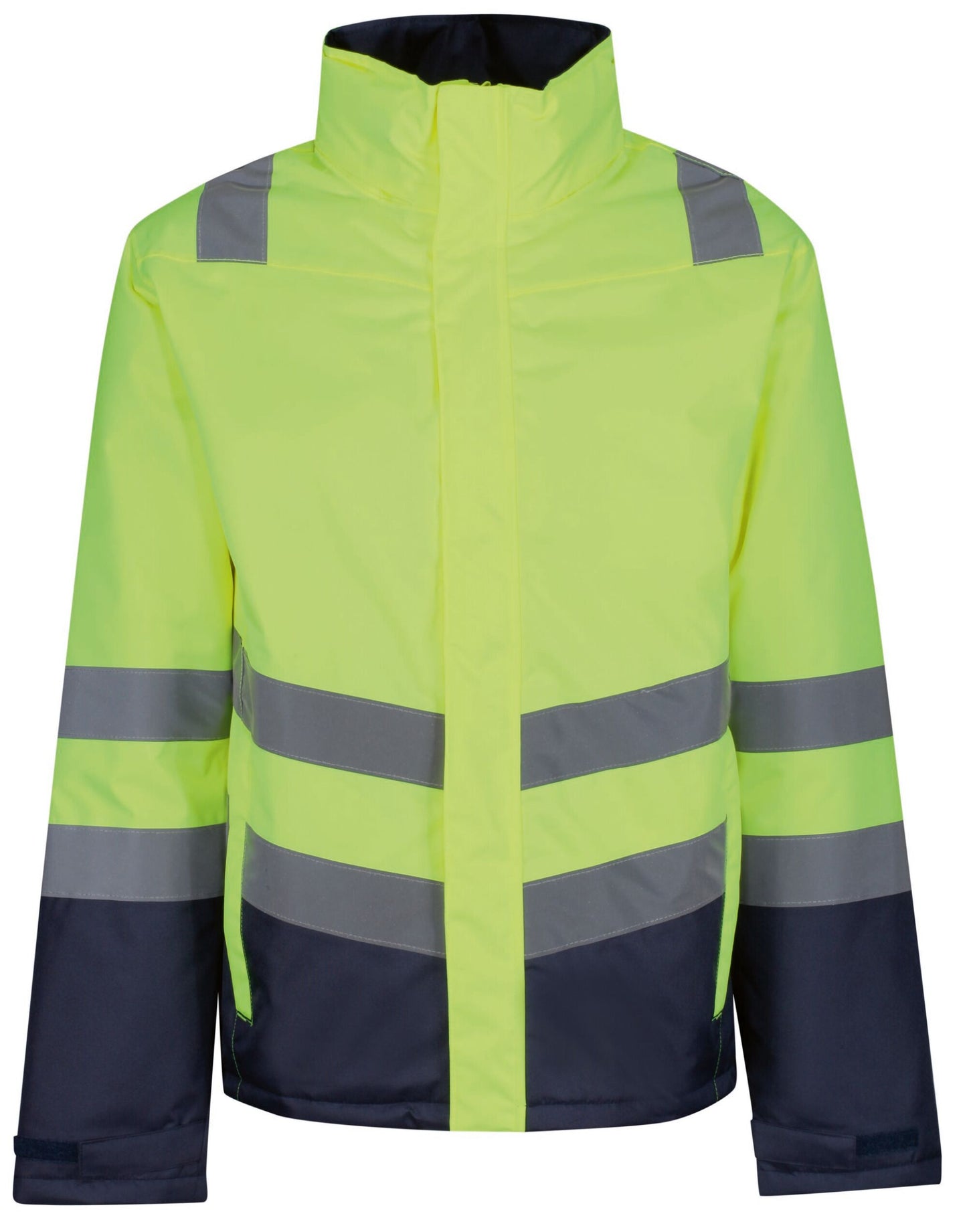 Pro Hi Vis Insulated Parka - Hi-Vis Yellow/Navy