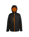 Men's Navigate Thermal Jacket - Black Orange Pop