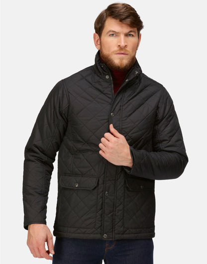 Men's Tyler Quilted Jacket - Black