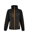 Men's Navigate Thermal Hybrid Jacket - Black Orange Pop