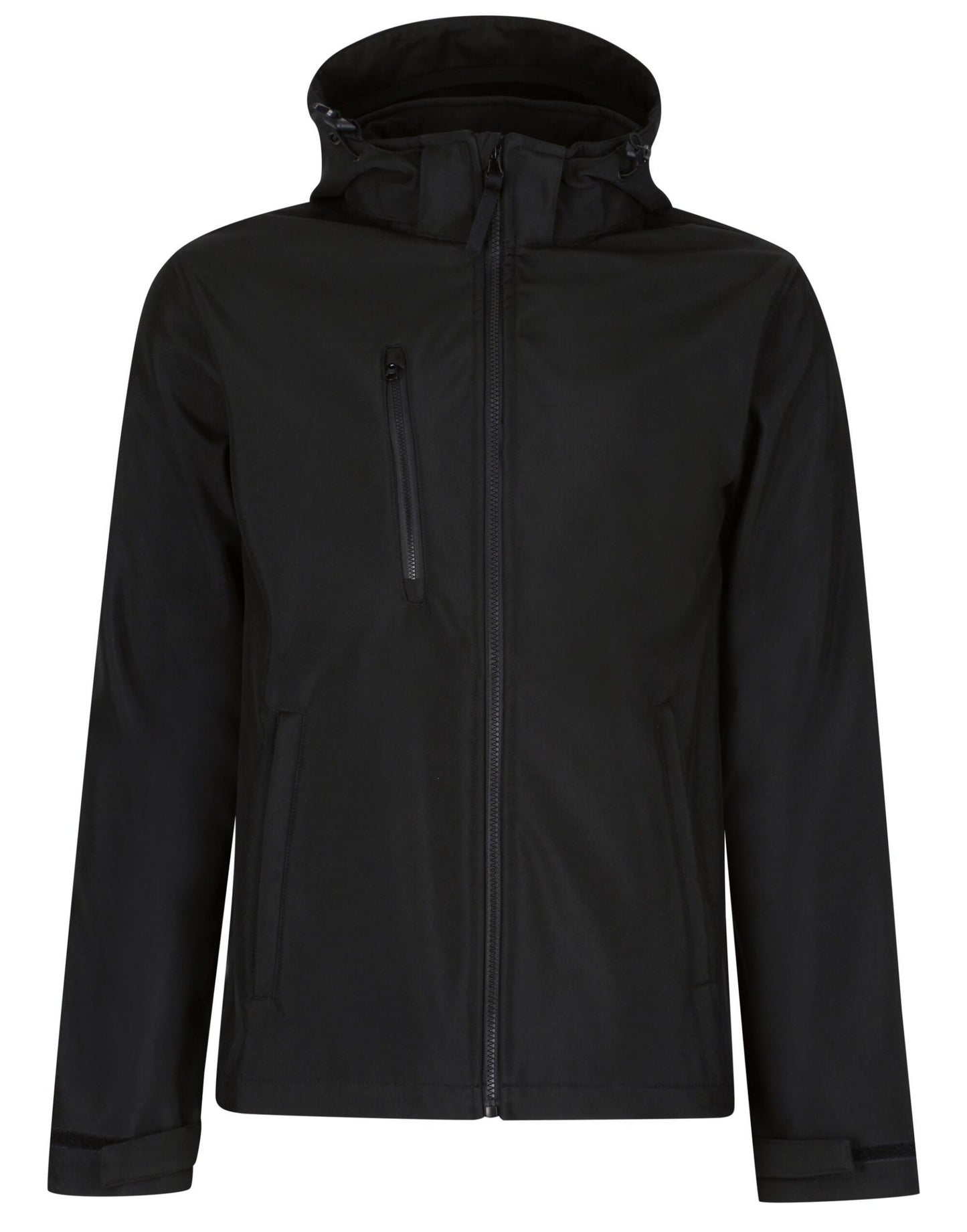 Venturer 3 Layer Hooded Softshell - Black/Black