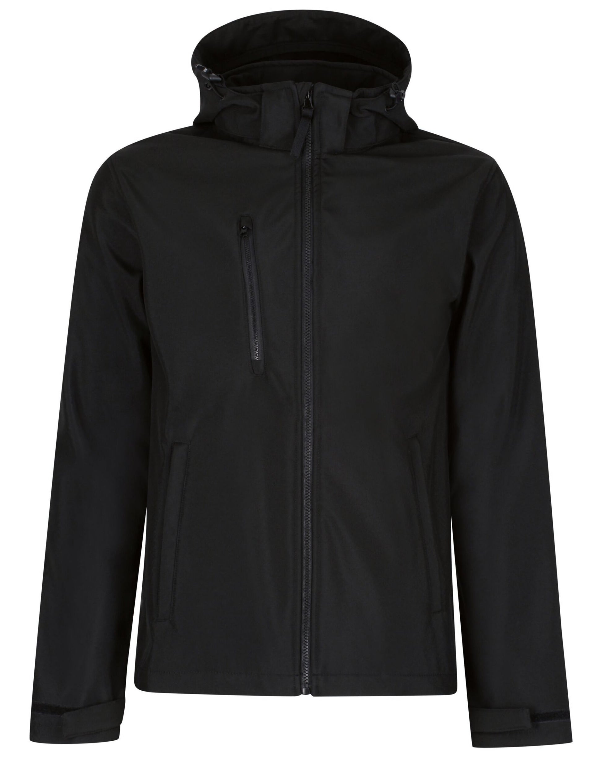 Venturer 3 Layer Hooded Softshell - Black/Black
