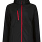 Venturer 3 Layer Hooded Softshell - Black/Red