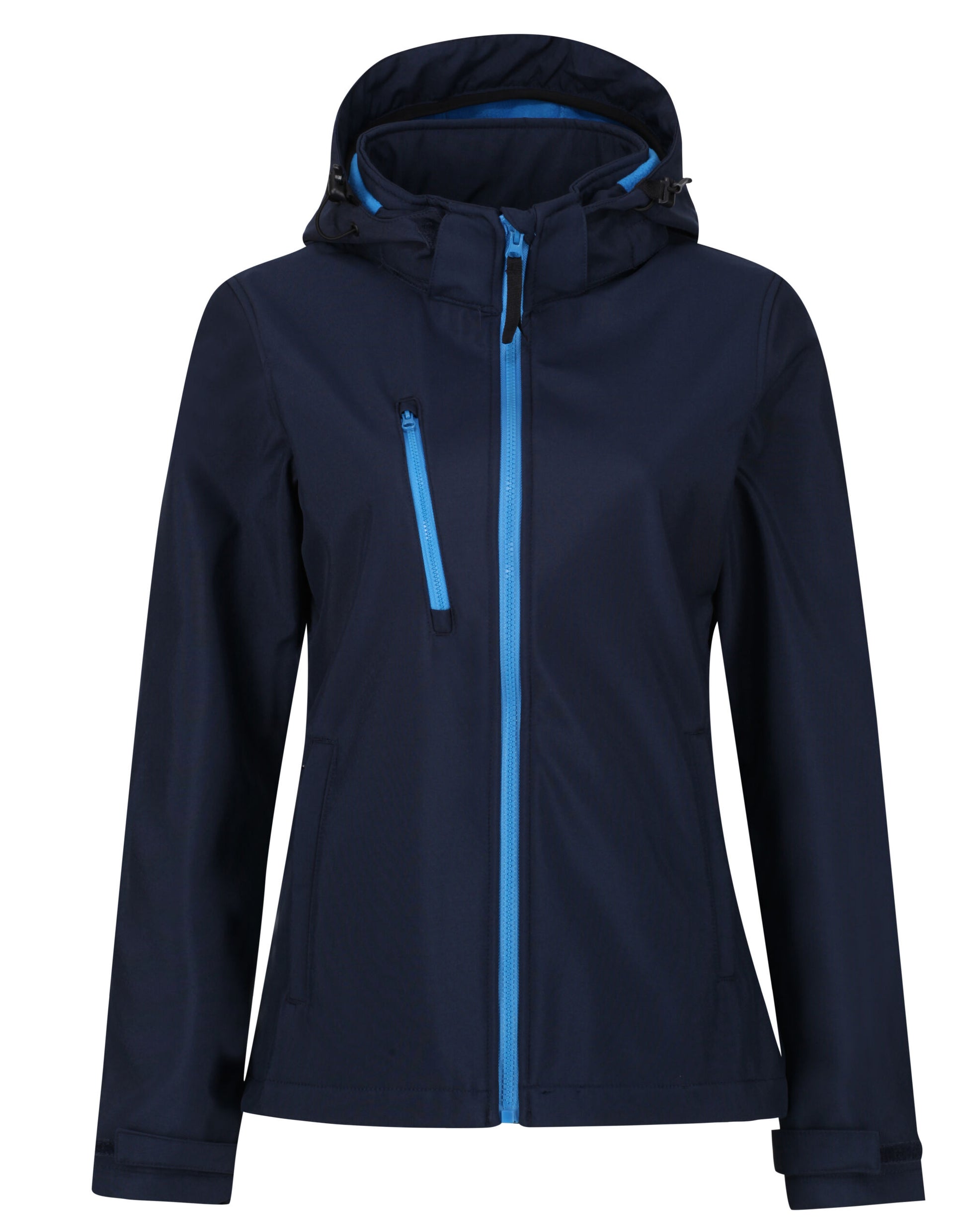 Women's Venturer Hooded Softshell - Navy/ French Blue
