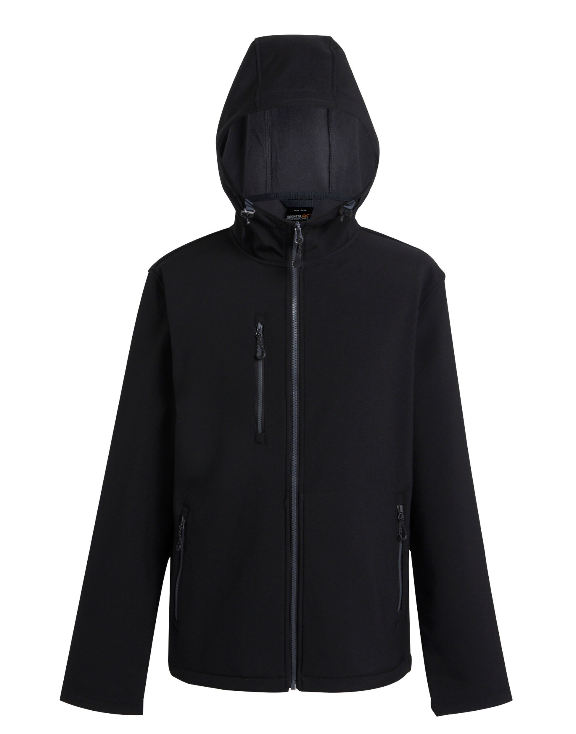 Navigate 2-Layer Hooded Softshell Jacket - Black/Seal