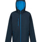 Navigate 2-Layer Hooded Softshell Jacket - Navy/ French Blue