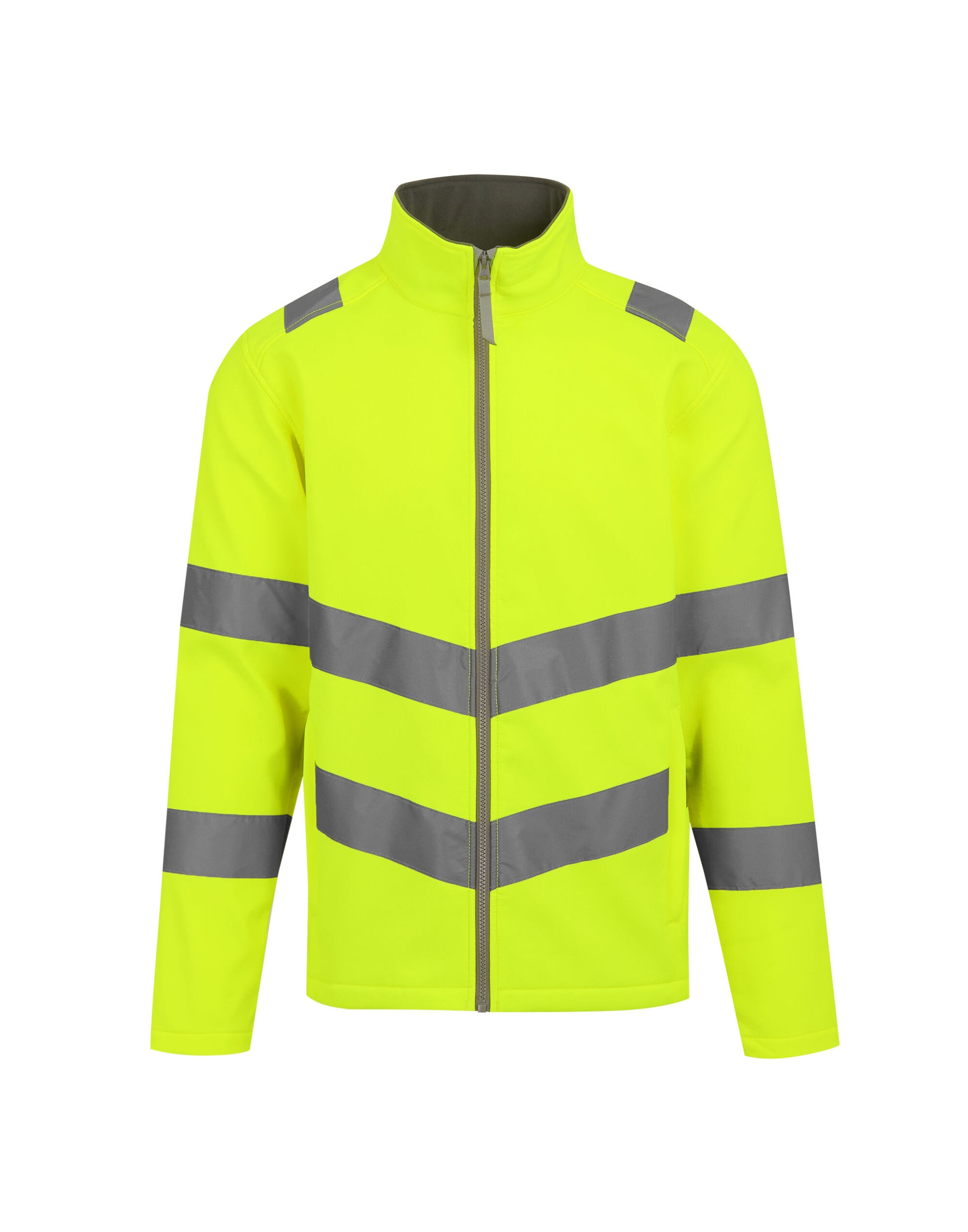 Hi-Vis Pro Contract Ablaze 2 Layer Softshell Jacket (Class 3) - Hi-Vis Yellow