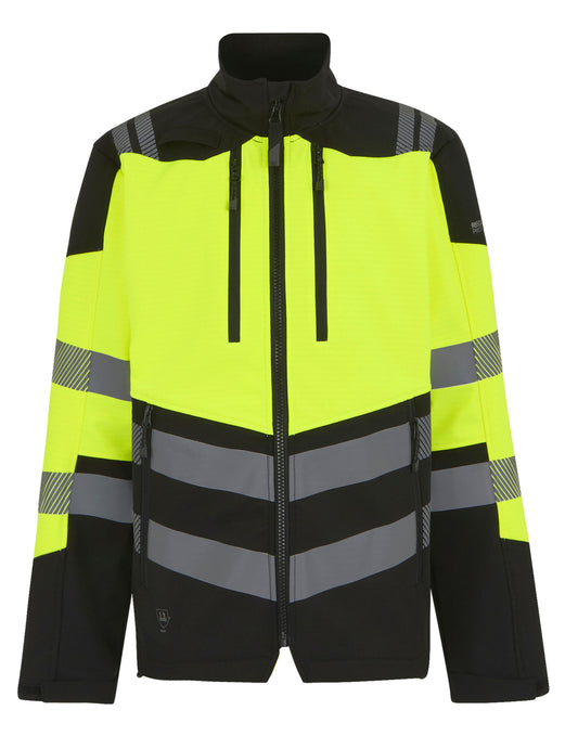 Hi-Vis X-Pro 3 Layer Softshell - Black/Hi-Vis Yellow