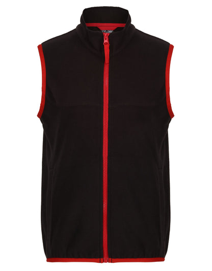 Micro Fleece Bodywarmer - Black/Classic Red