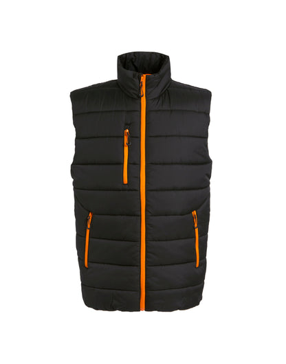 Men's Navigate Thermal Bodywarmer - Black Orange Pop