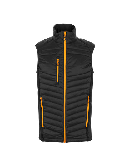 Men's Navigate Hybrid Bodywarmer - Black Orange Pop