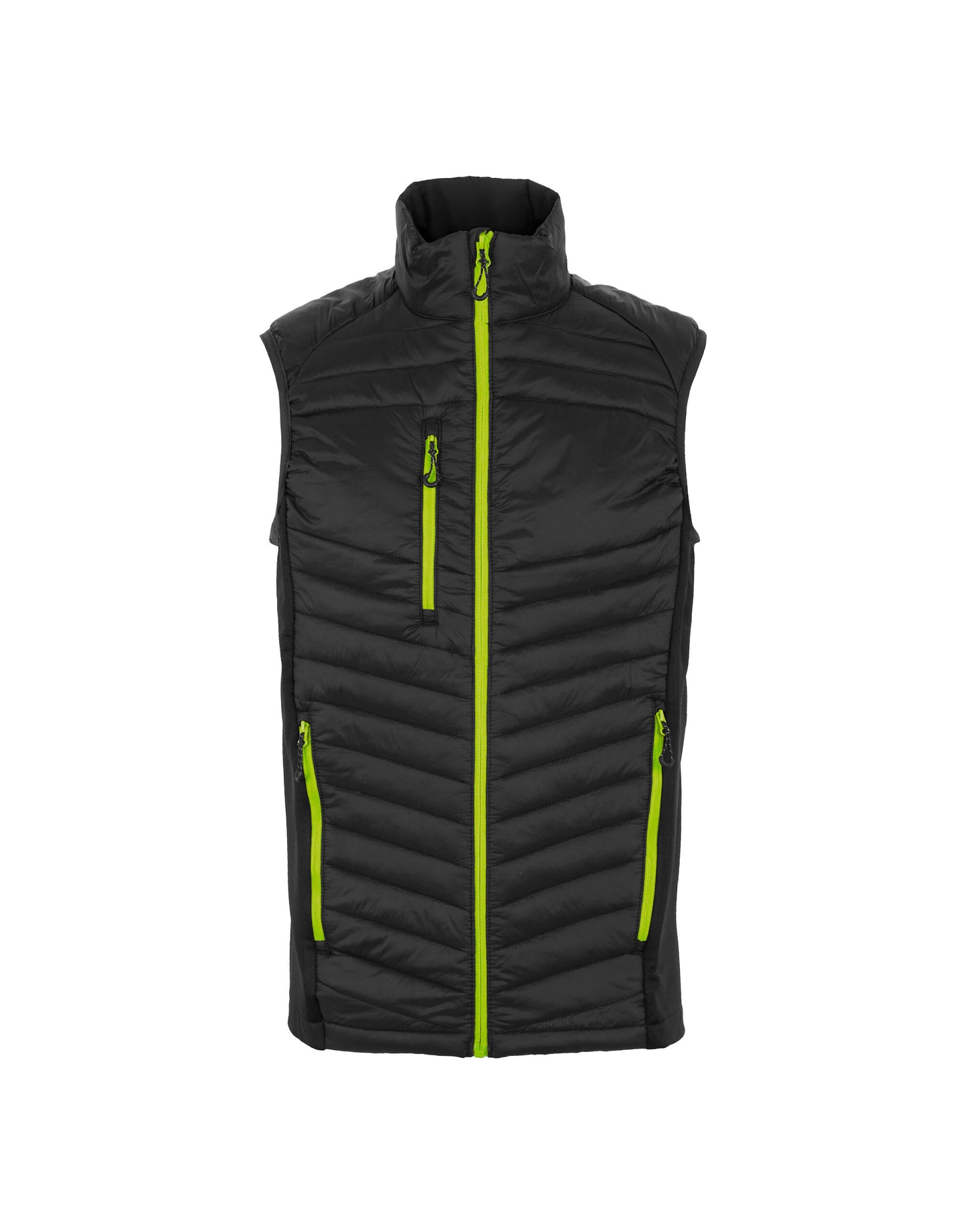 Men's Navigate Hybrid Bodywarmer - Black/Lime