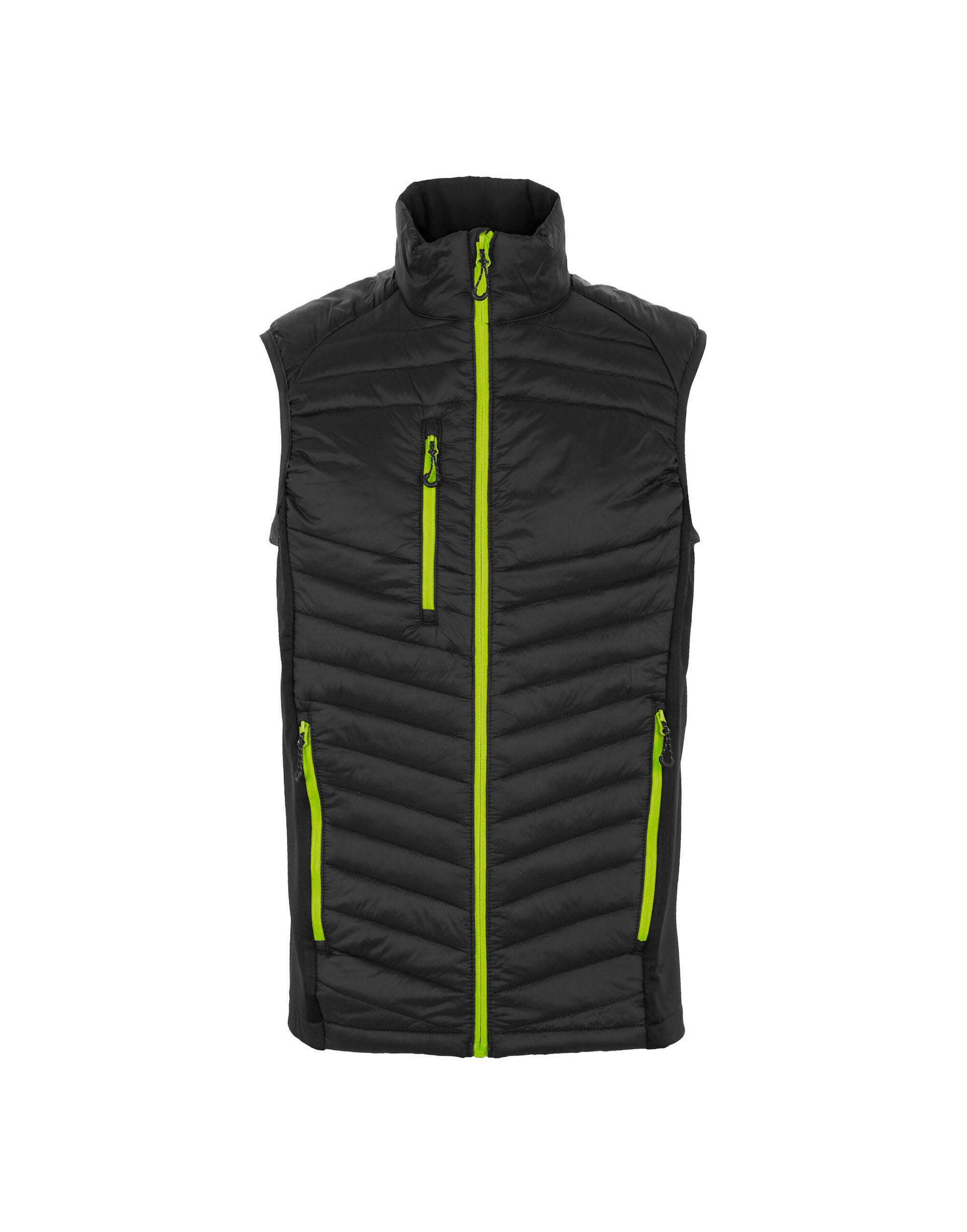 Men's Navigate Hybrid Bodywarmer - Black/Lime