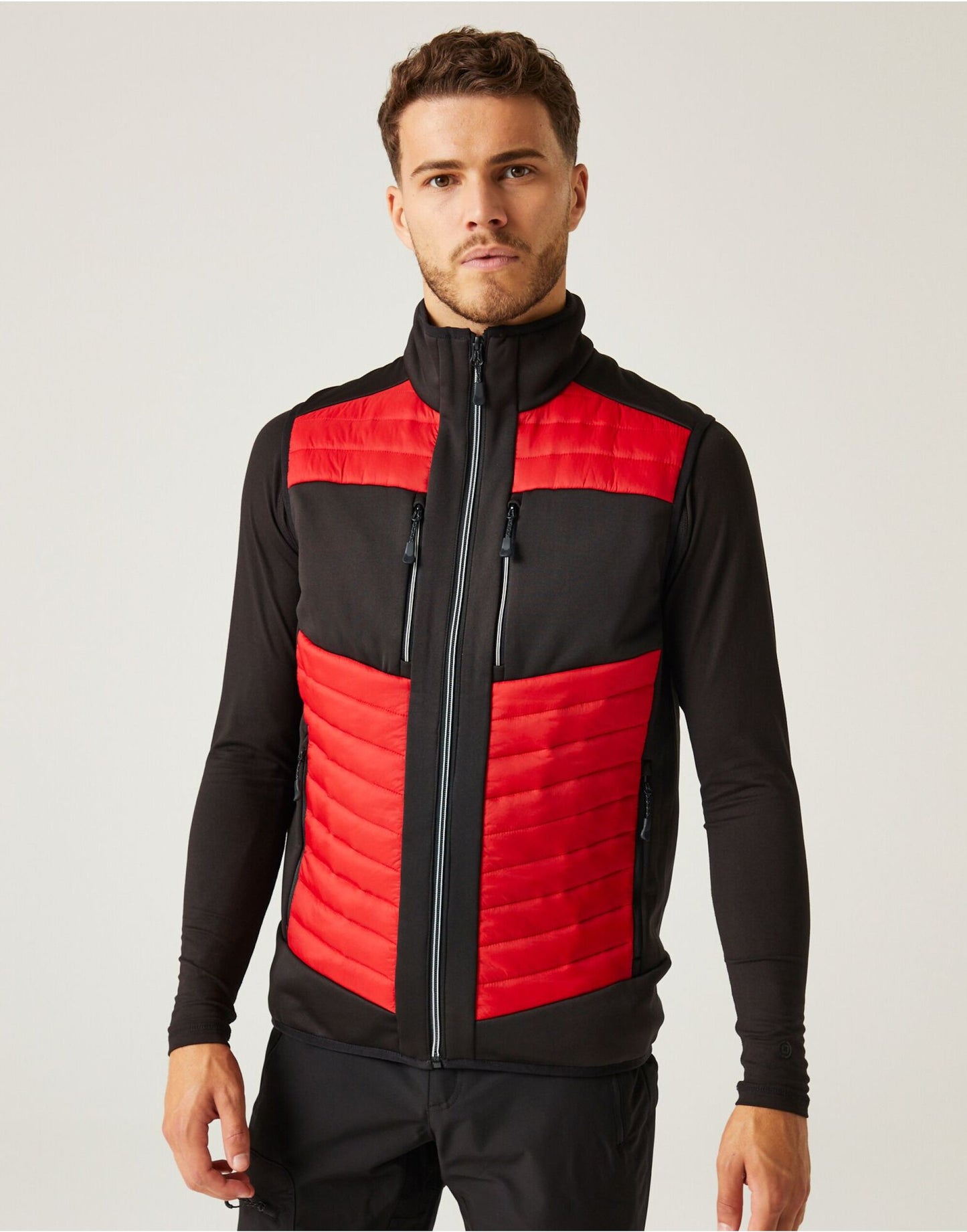 E-Volve Unisex Thermal Hybrid Bodywarmer - Classic Red/Black