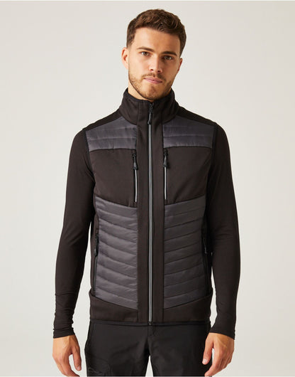 E-Volve Unisex Thermal Hybrid Bodywarmer - Ash/Black
