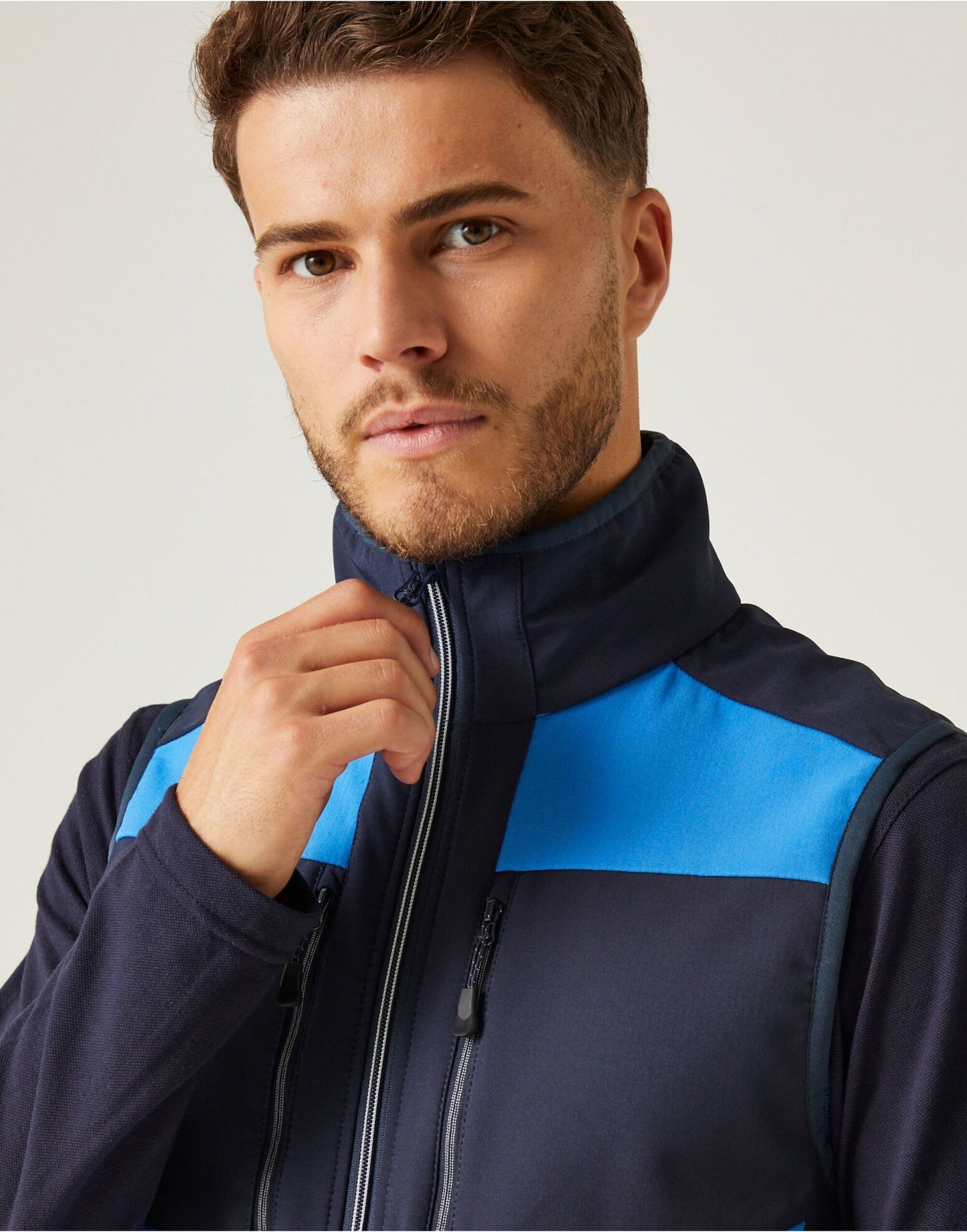 E-Volve Unisex Two Layer SoftShell BodyWarmer - Strong Blue/Navy