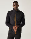 Navigate Two Layer Soft Shell Bodywarmer - Black Orange Pop