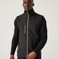 Navigate Two Layer Soft Shell Bodywarmer - Black/Lime