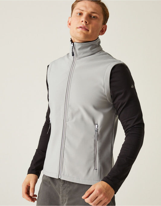 Ascender Two Layer Soft Shell Bodywarmer - Mineral Grey/Black