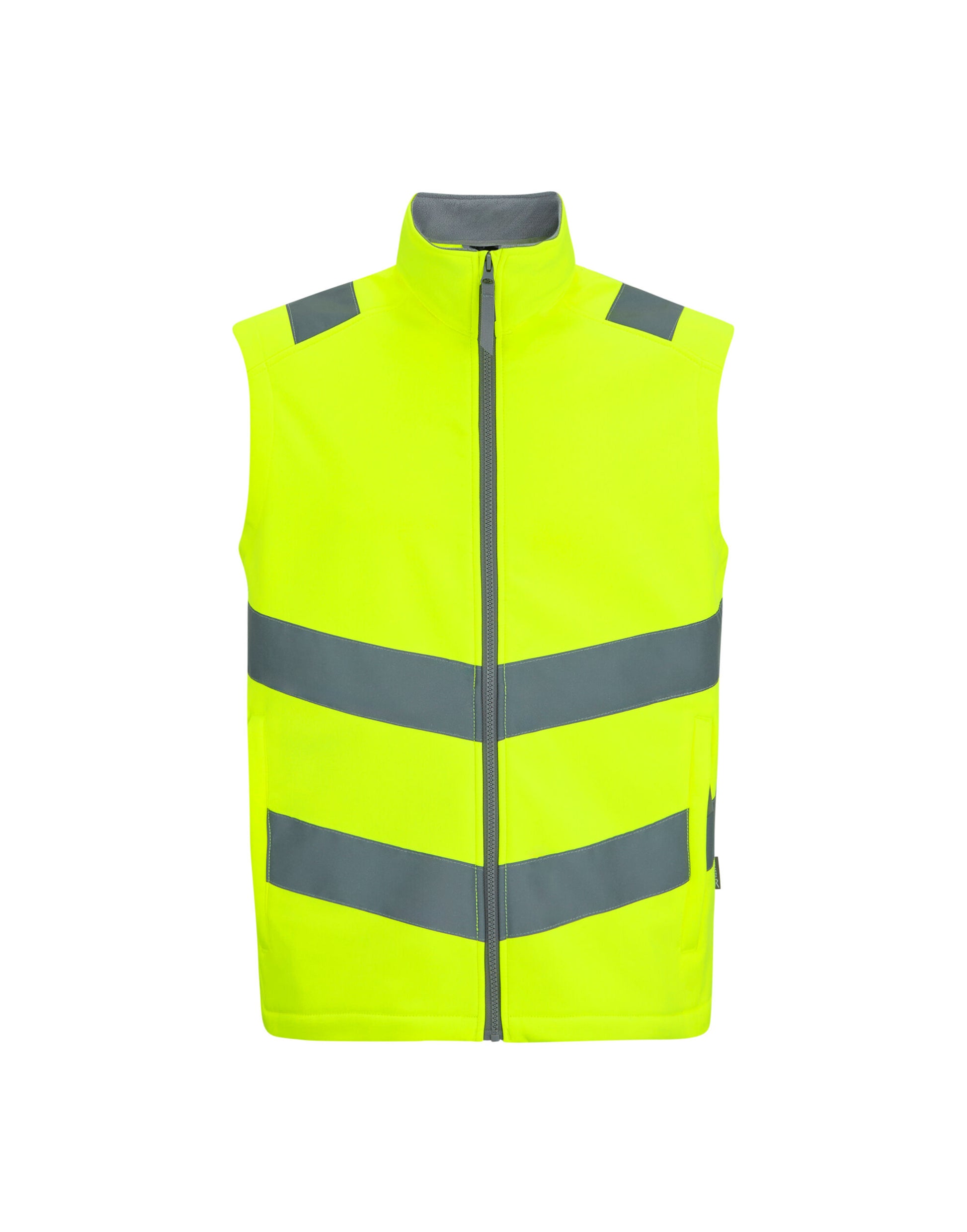 Hi-Vis Pro Contract Ablaze Softshell Bodywarmer - Hi-Vis Yellow