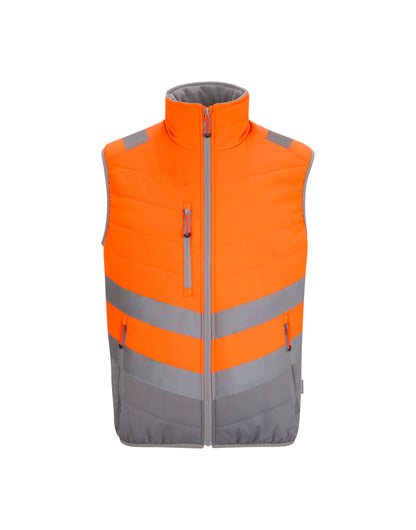 Hi-Vis Two-Tone Thermal Bodywarmer - Hi Vis Orange