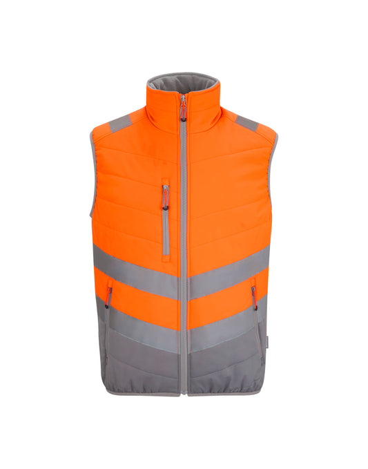 Hi-Vis Two-Tone Thermal Bodywarmer - Hi Vis Orange