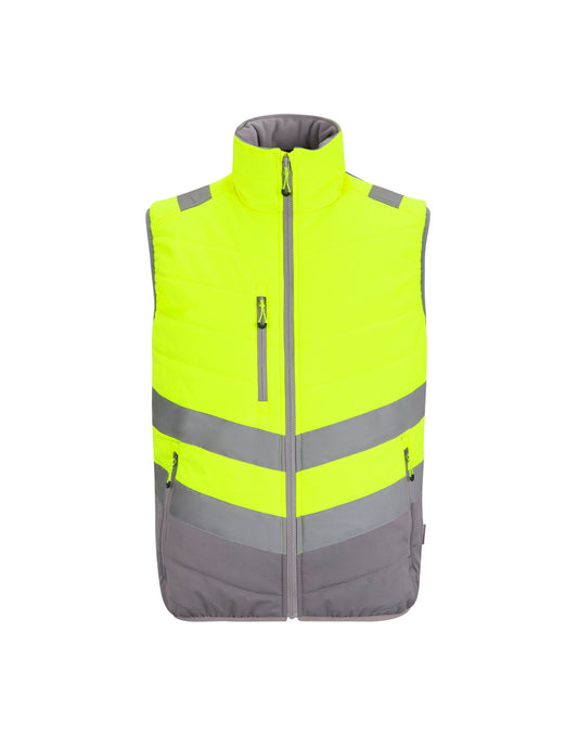Hi-Vis Two-Tone Thermal Bodywarmer - Hi-Vis Yellow