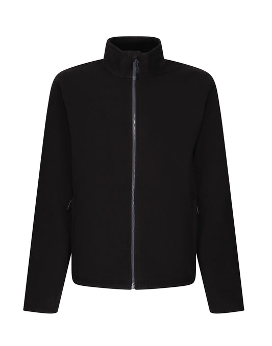 Recycled Full Zip Fleece - Black