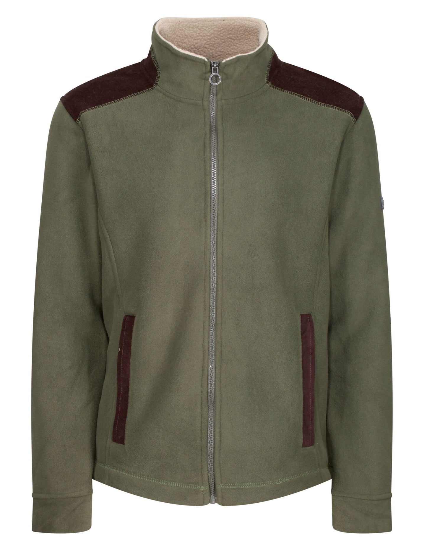 Faversham Full Zip Fleece - Dark Khaki