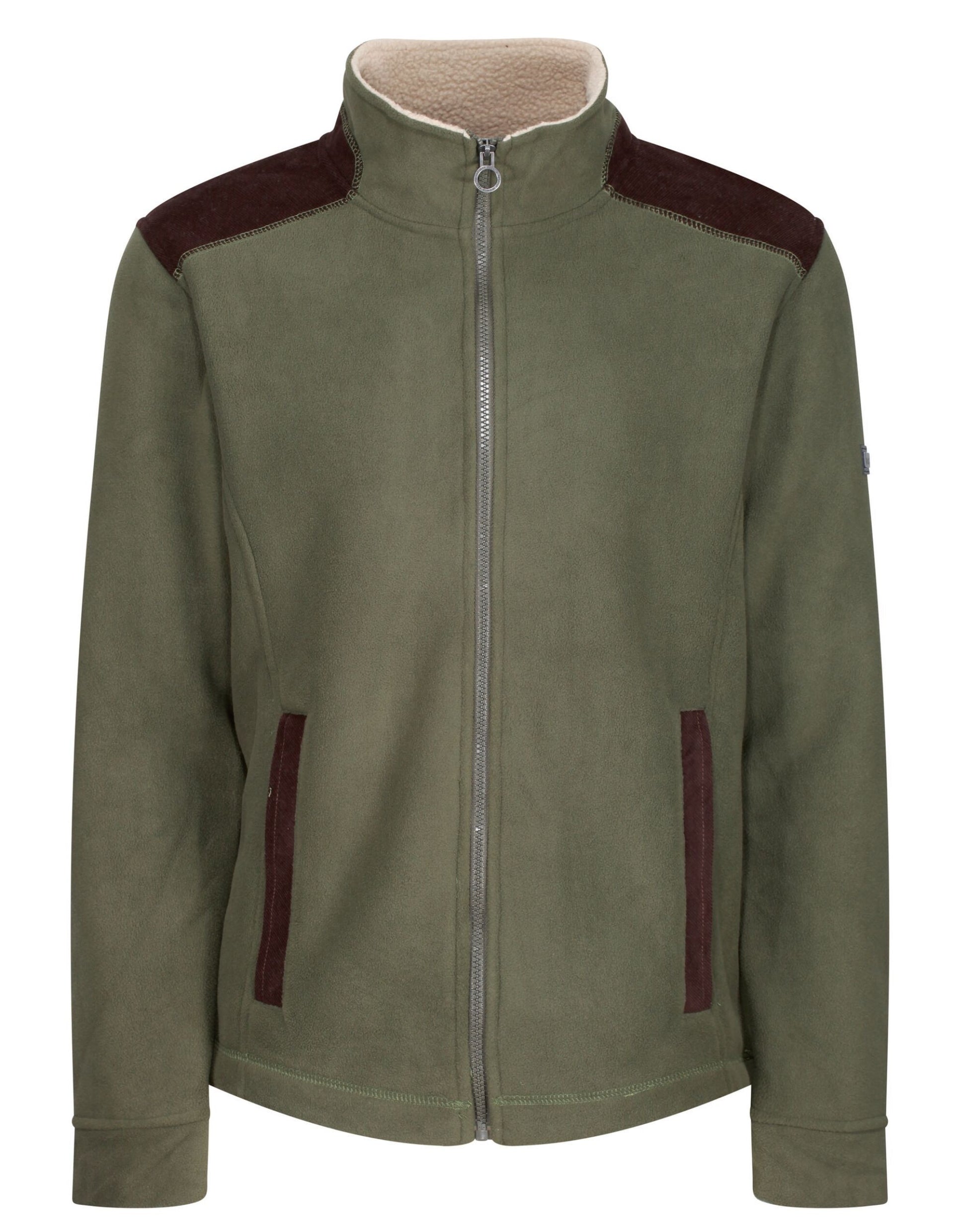 Faversham Full Zip Fleece - Dark Khaki