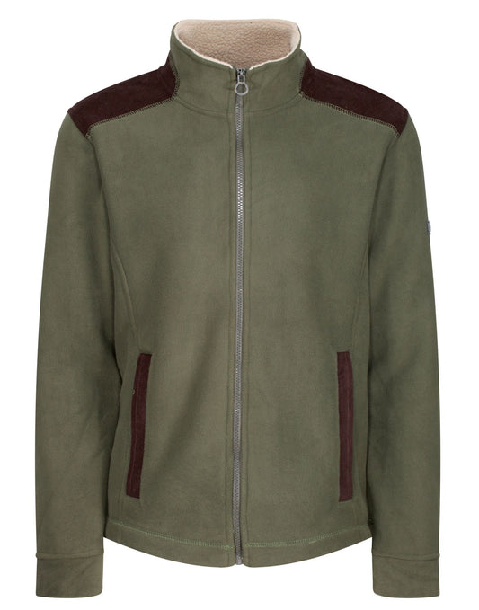 Faversham Full Zip Fleece - Dark Khaki