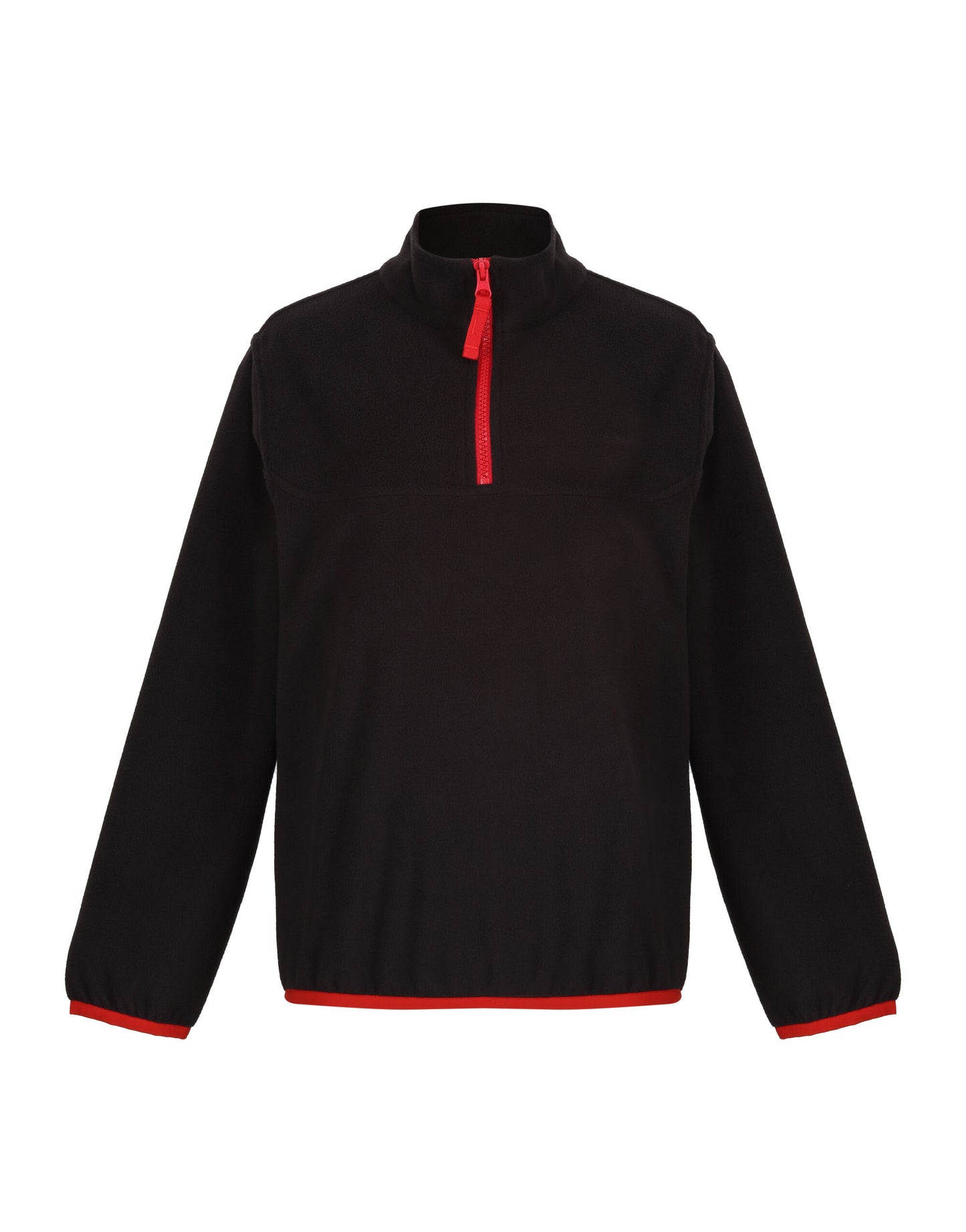 Micro Fleece Half Zip - Black/Classic Red