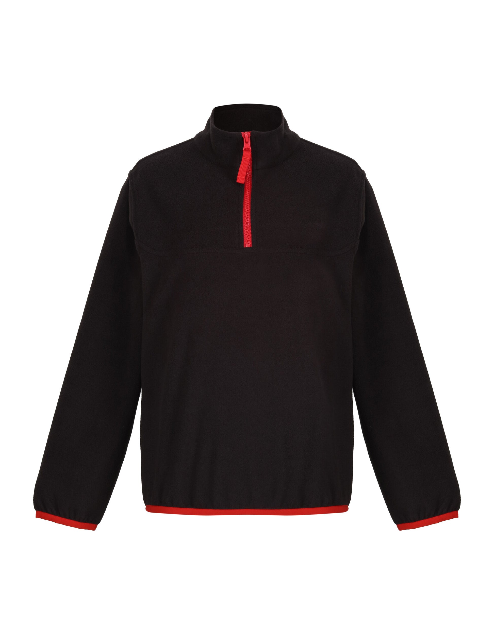 Micro Fleece Half Zip - Black/Classic Red