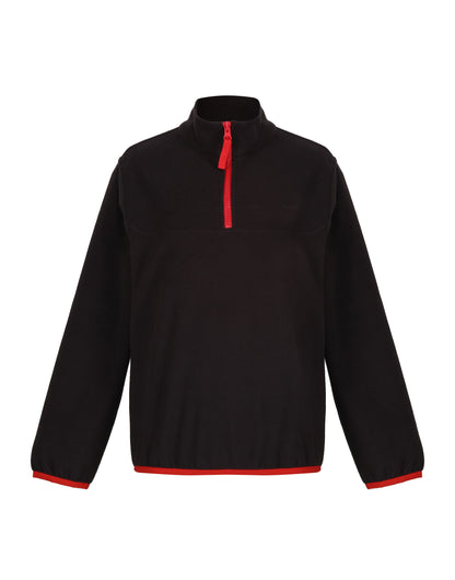 Micro Fleece Half Zip - Black/Classic Red
