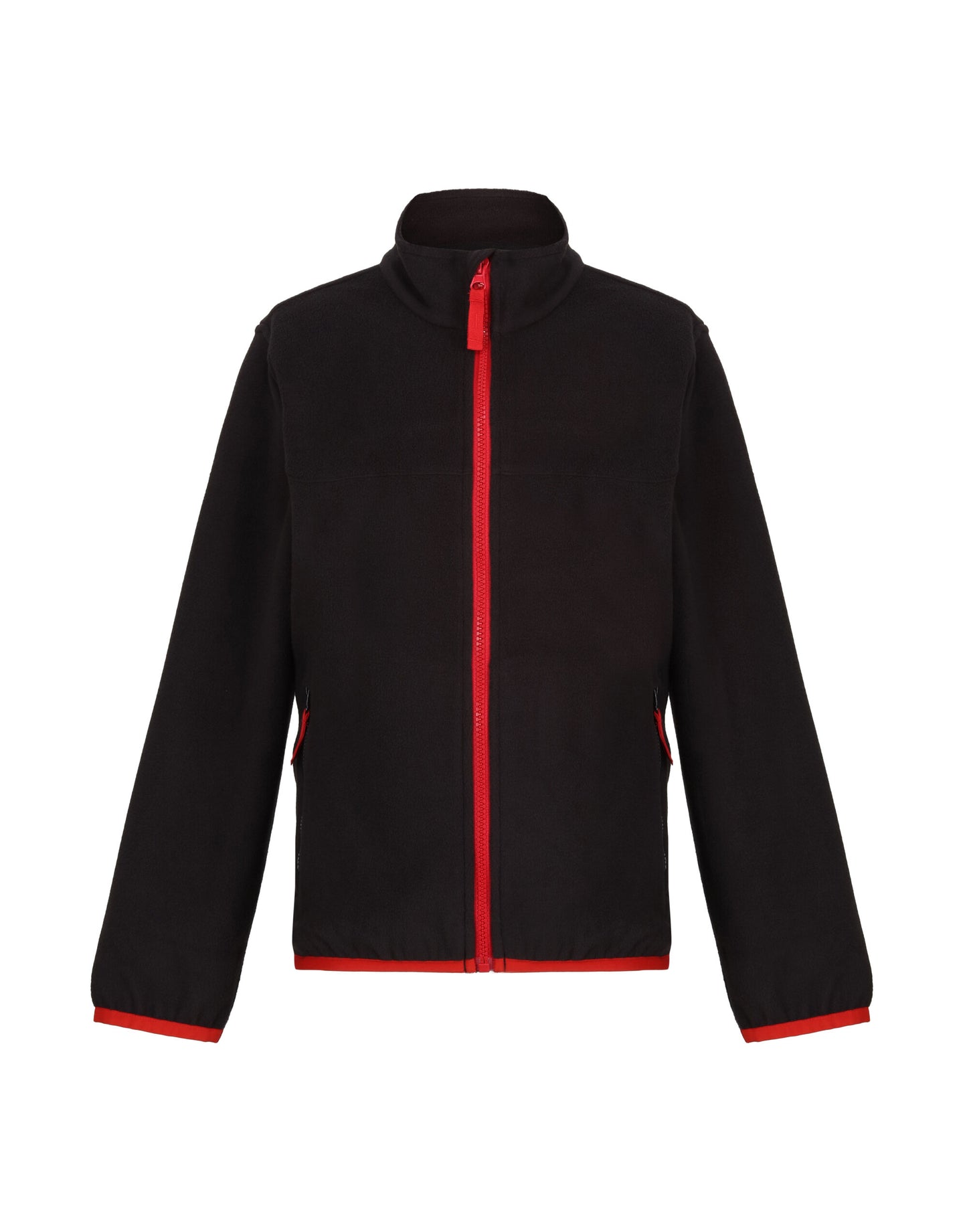 Full Zip Microfleece - Black/Classic Red